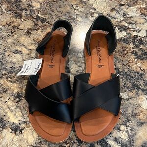 Black Leather Sandals